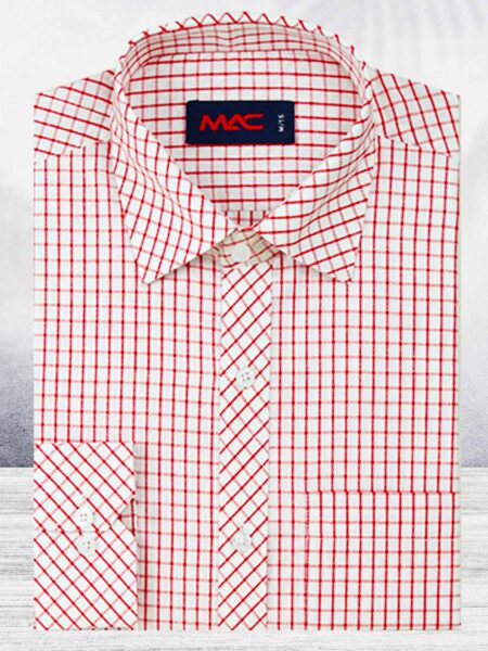 Cotton yarn dyed check