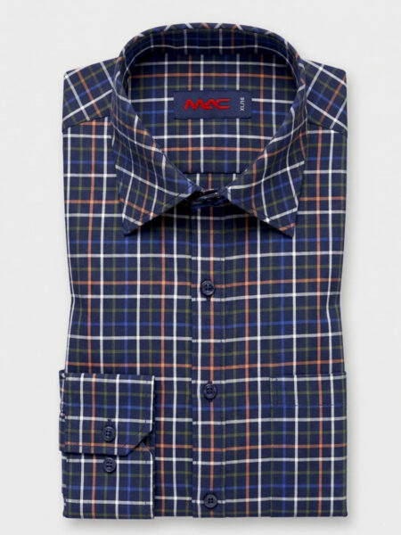 Cotton yarn dyed check