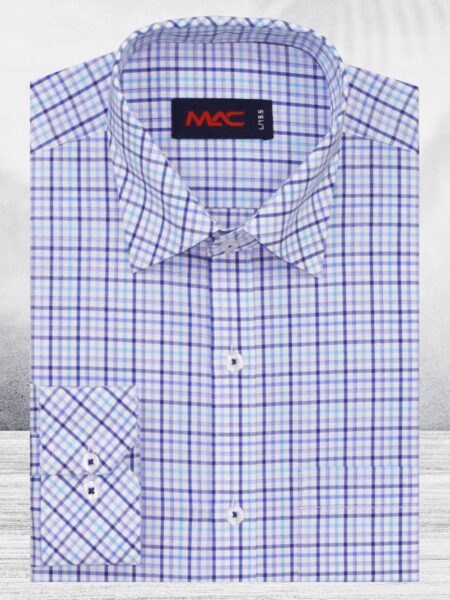 Cotton yarn dyed check