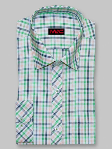 Cotton yarn dyed check