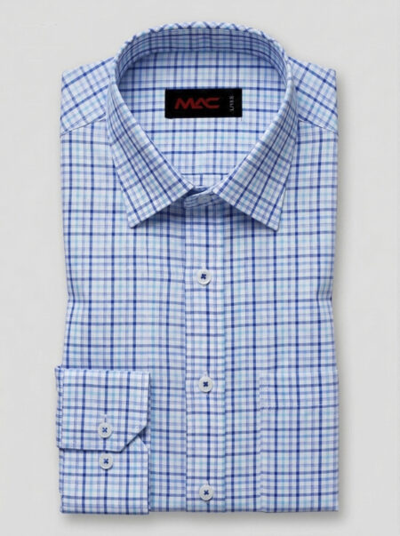 Cotton yarn dyed check