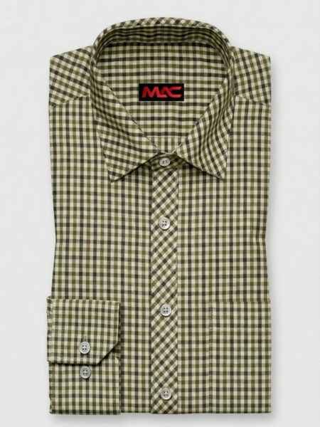 Cotton yarn dyed check
