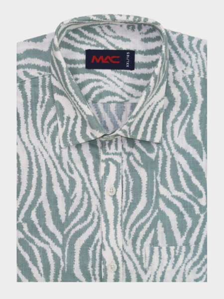 Slub Cotton Half Sleeve Shirt