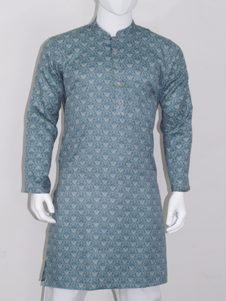 Slim Fit Printed Cotton Panjabi