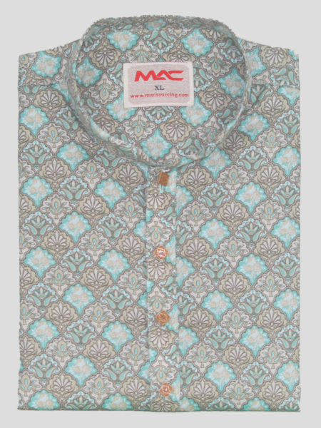 Slim Fit Printed Cotton Panjabi