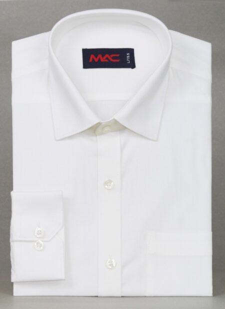 Men’s Solid Color Cotton Formal Shirt