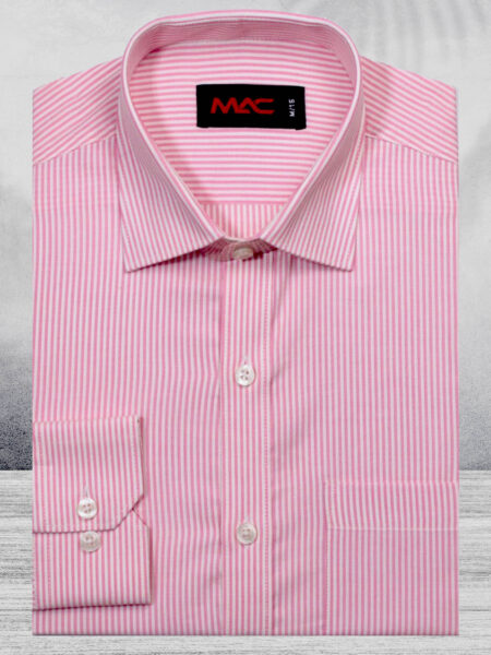 Cotton yarn dyed pink stripe