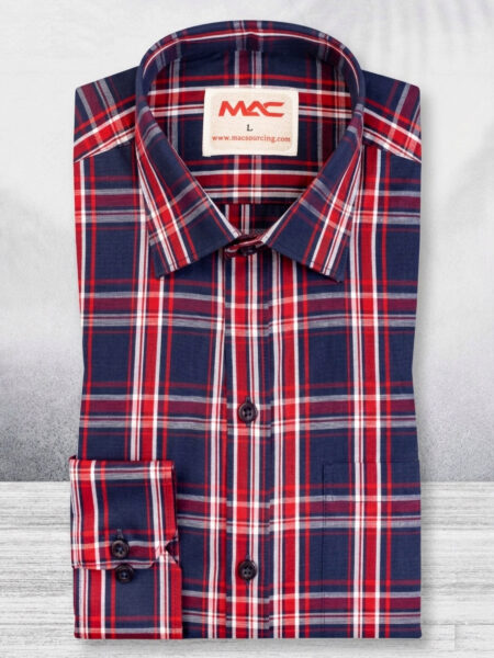 Cotton pocket less check