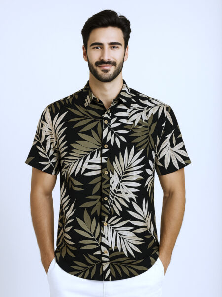 Linen Cotton Half Sleeve Shirt