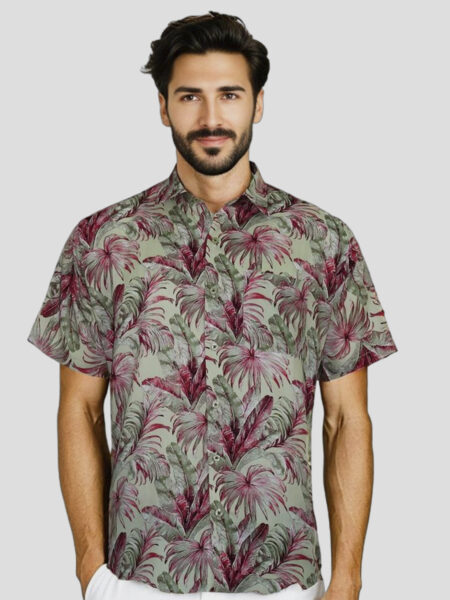 Linen Cotton Half Sleeve Shirt