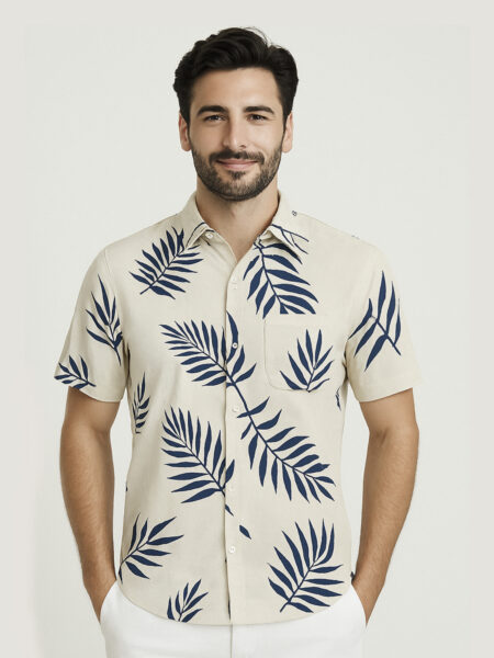 Linen Cotton Half Sleeve Shirt