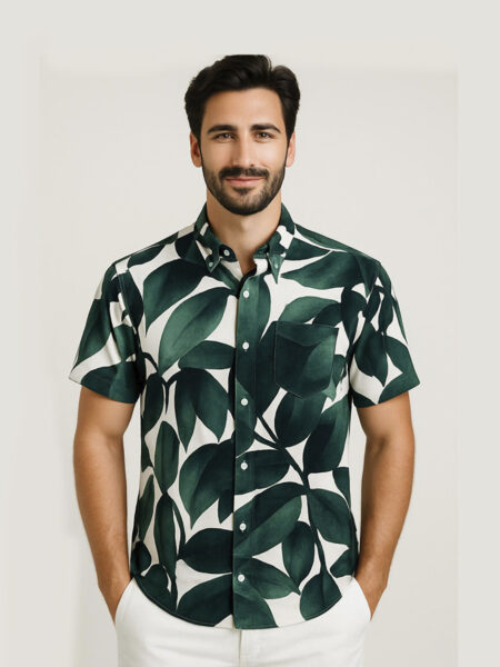 Linen Cotton Half Sleeve Shirt