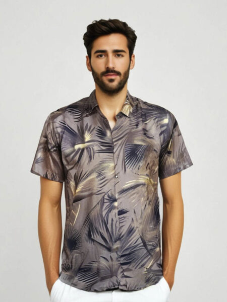 Linen Cotton Half Sleeve Shirt