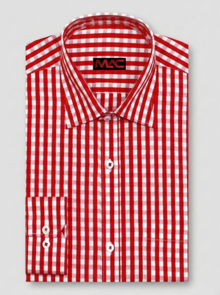 Cotton red gingham check