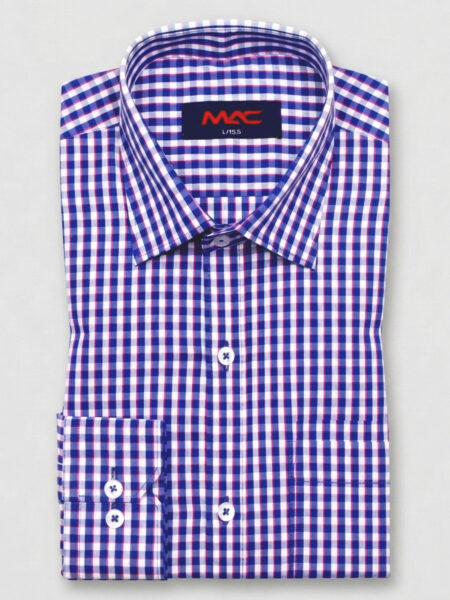 Cotton yarn dyed check