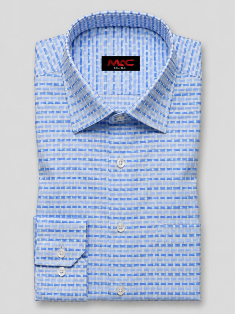 Giza blue cotton jacquard - MAC Sourcing