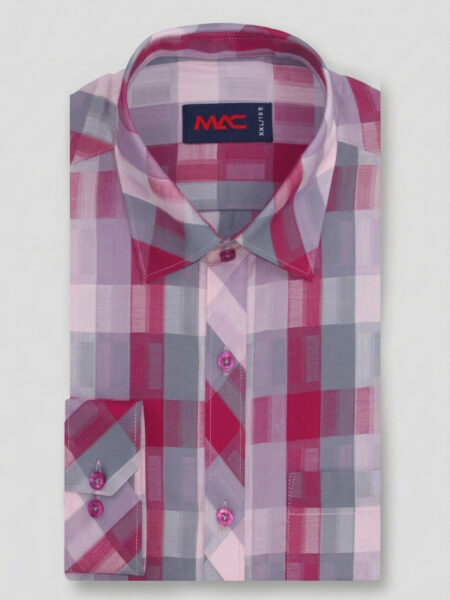 Cotton yarn dyed check